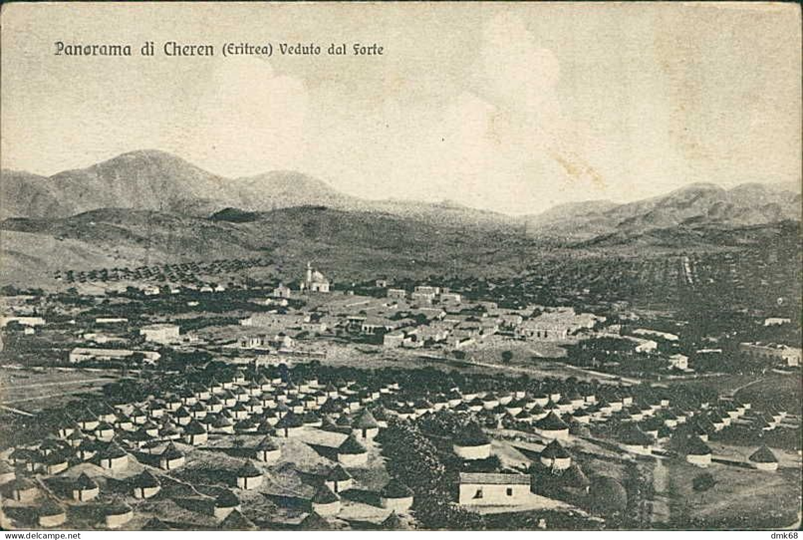 AFRICA - ERITREA - KEREN / CHEREN - PANORAMA DAL FORTE - 1920s (12554) - Eritrea