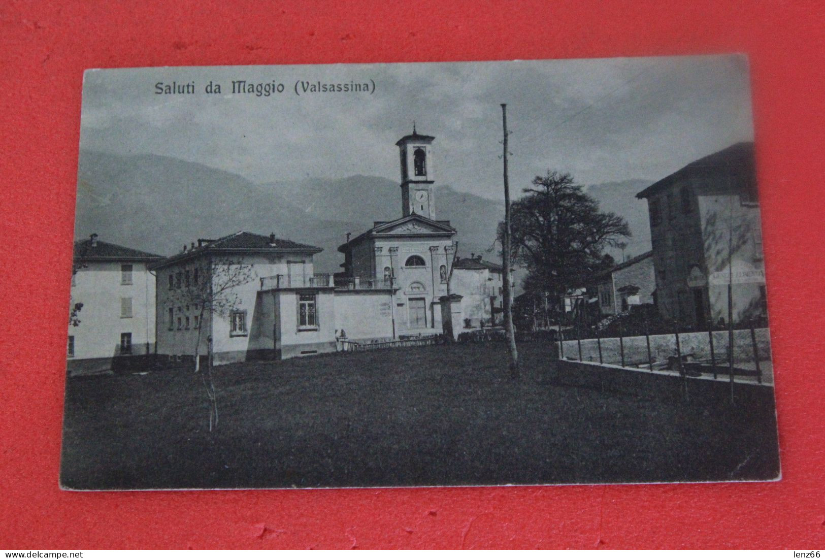 Lecco Maggio La Chiesa E Un Negozio Di Alimentari  1919 Ed. Signorelli - Lecco