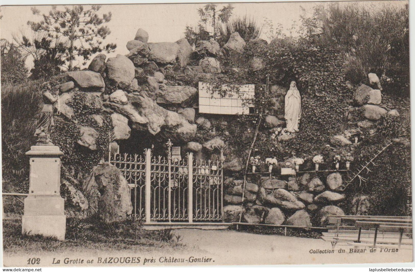 CPA - 53 - CHATEAU GONTIER Environs - La Grotte De BAZOUGES - 1918 - Chateau Gontier