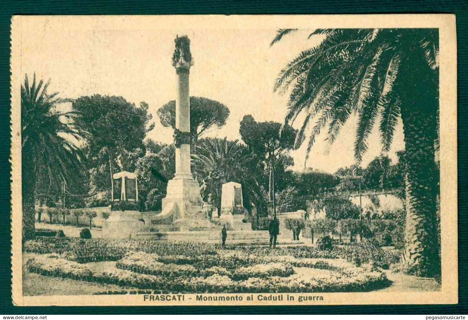 BF052 FRASCATI - MONUMENTO AI CADUTI IN GUERRA - ROMA - ANIMATA - 1926 - Sonstige & Ohne Zuordnung