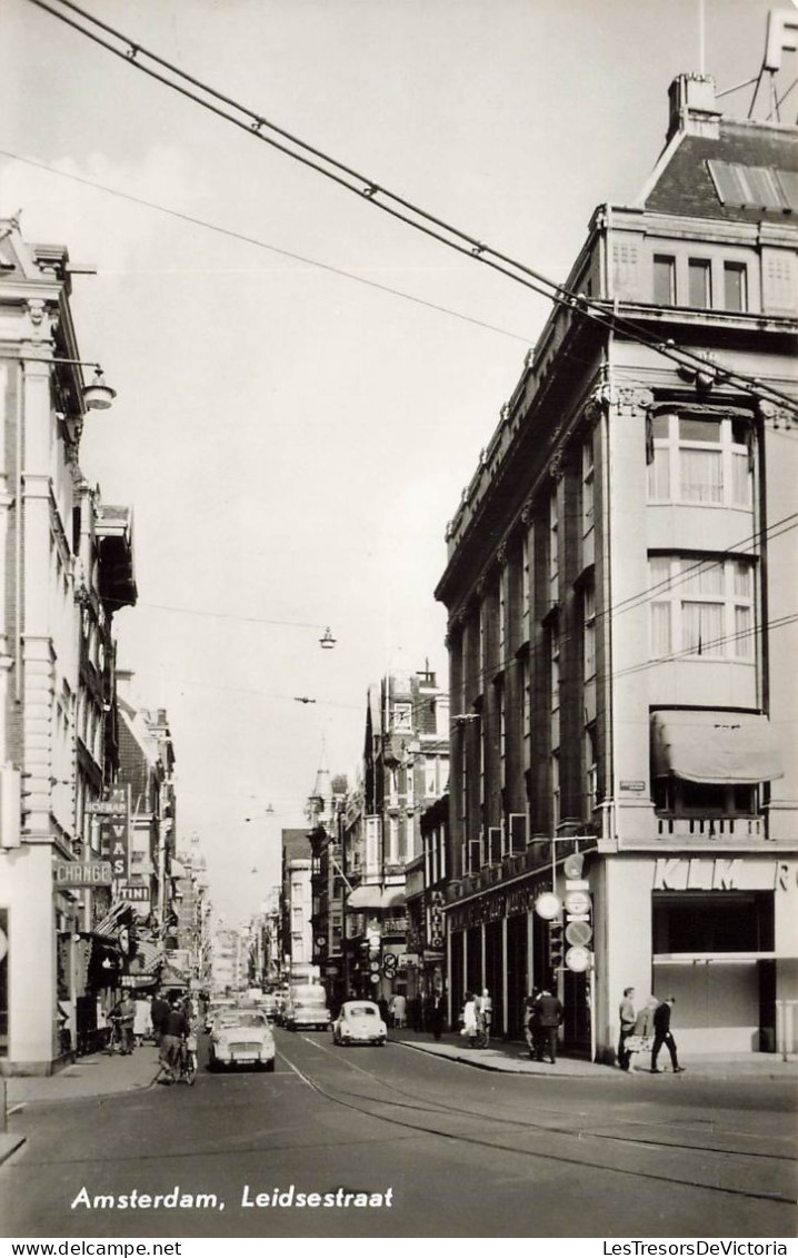 PAYS-BAS - Amsterdam - Leidsestraat - Vue Générale - Animé - Croisement - Carte Postale Ancienne - Amsterdam