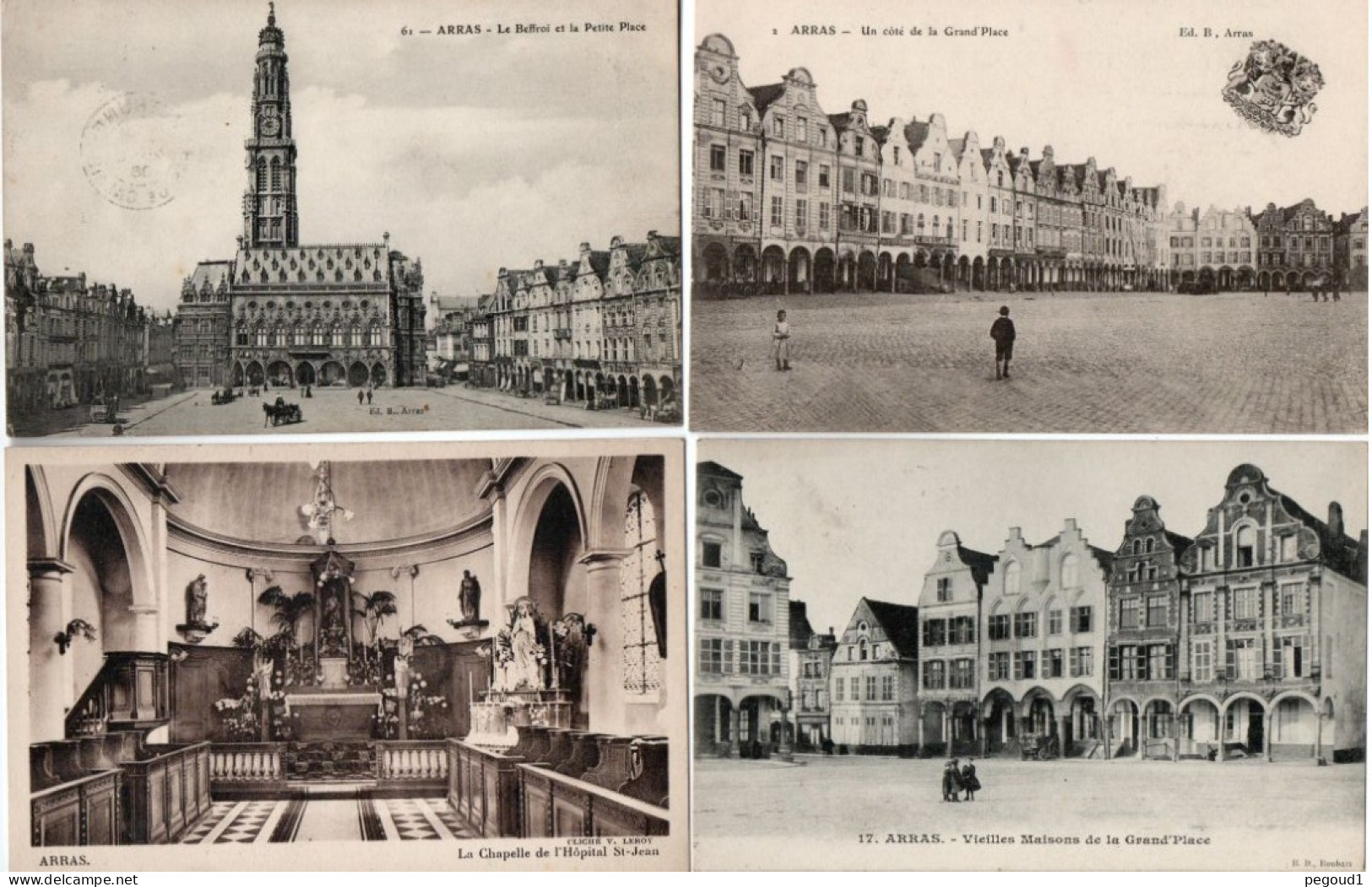 ARRAS (P-de-C)  . LOT 64 CARTES POSTALES ANCIENNES. LIVRAISON OFFERTE   achat immédiat