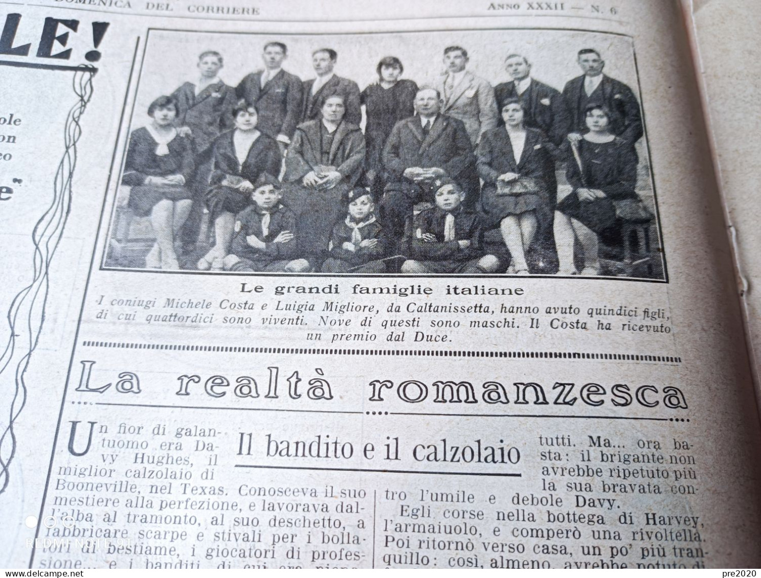 DOMENICA DEL CORRIERE 1930 GUELFO CIVININI SCRITTORE CALTANISSETTA ARTICOLO DI COSTANTE GIRARDENGO - Sonstige & Ohne Zuordnung