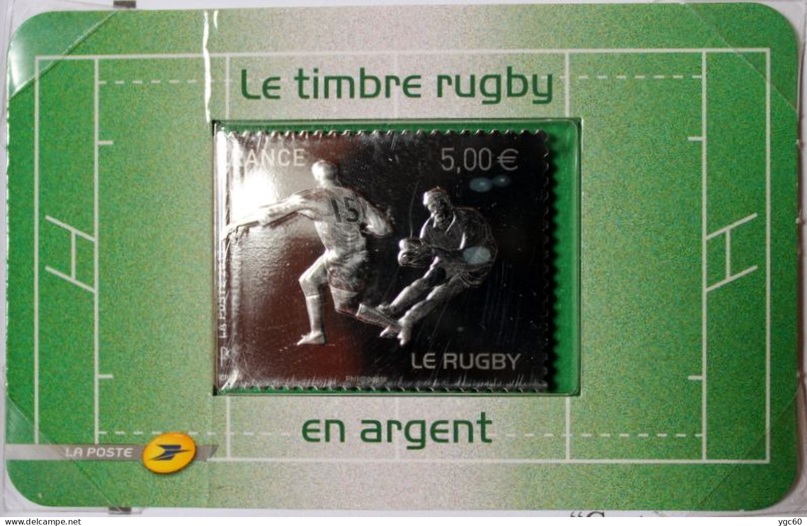 2011 - TIMBRE AUTOADHÉSIF N°597 - TIMBRE "RUGBY" EN ARGENT SOUS BLISTER - TBE/NEUF - Ungebraucht