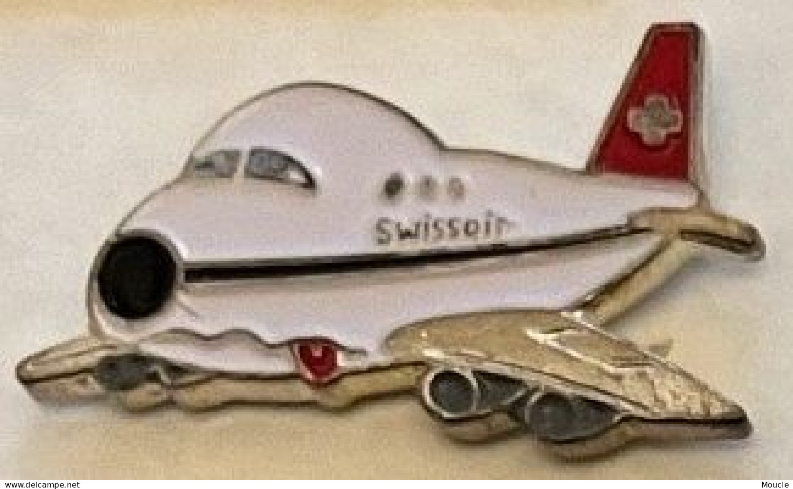 AVION - PLANE - FLUGZEUG - AEREO - SUISSE - SCHWEIZ - SWITZERLAND - SWISSAIR - A BOUT DE SOUFFLE-COMPAGNIE AERIENNE-(34) - Aviones