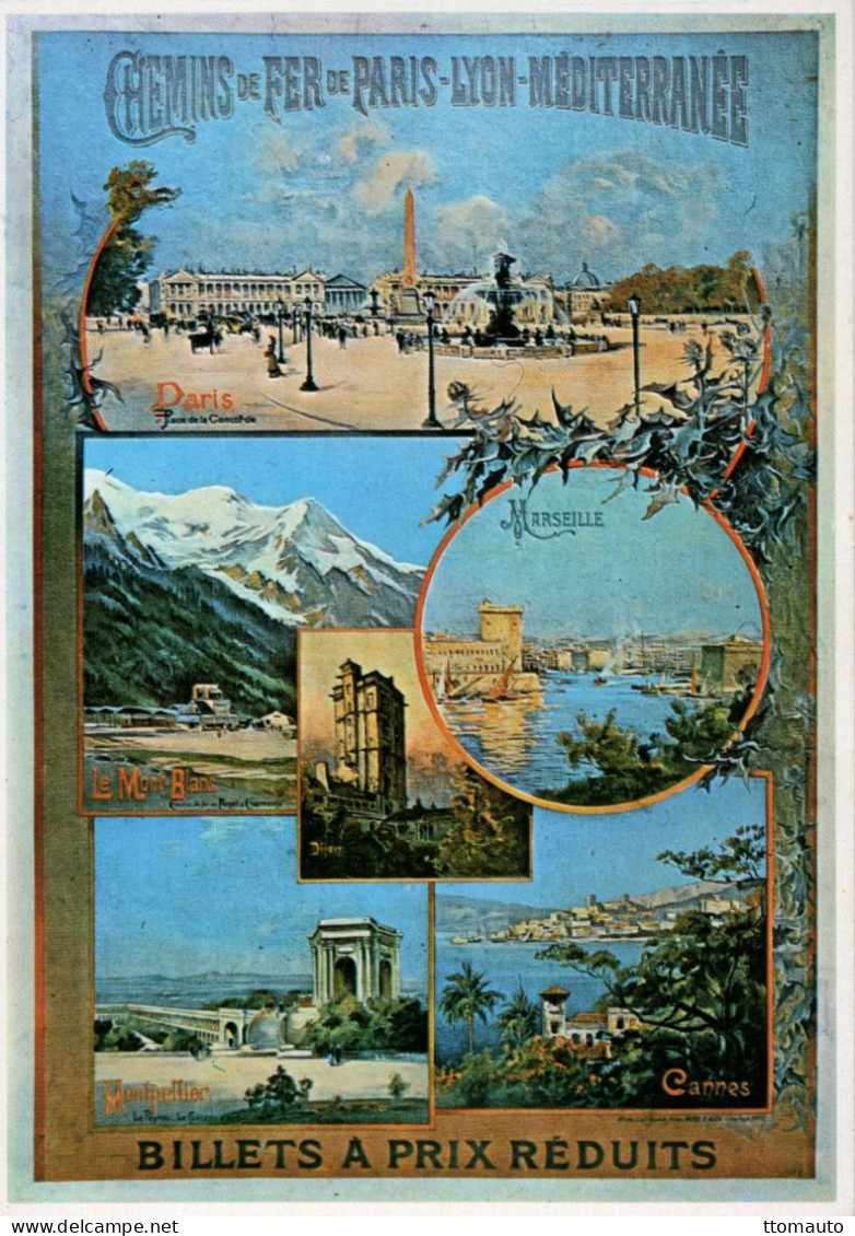 Chemin De Fer De P.L.M. -  PARIS-MARSEILLE-MONTPELIER - Publicité D'epoque-Artiste:F.Hugo D'Alesi -  CPM Mic Max 2964 - Autres & Non Classés