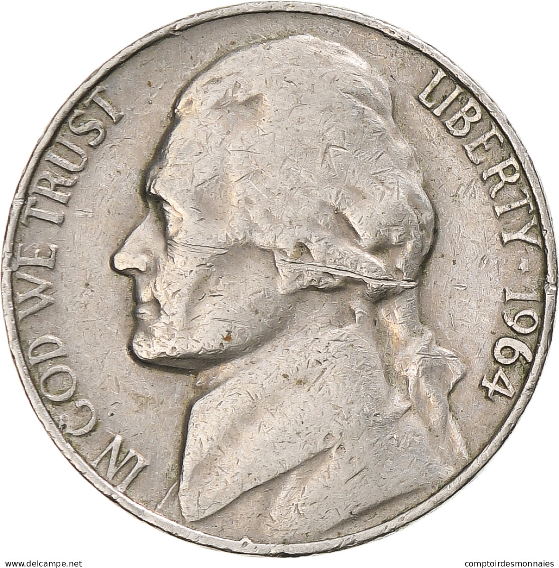 États-Unis, 5 Cents, 1964 - 1959-…: Lincoln, Memorial Reverse