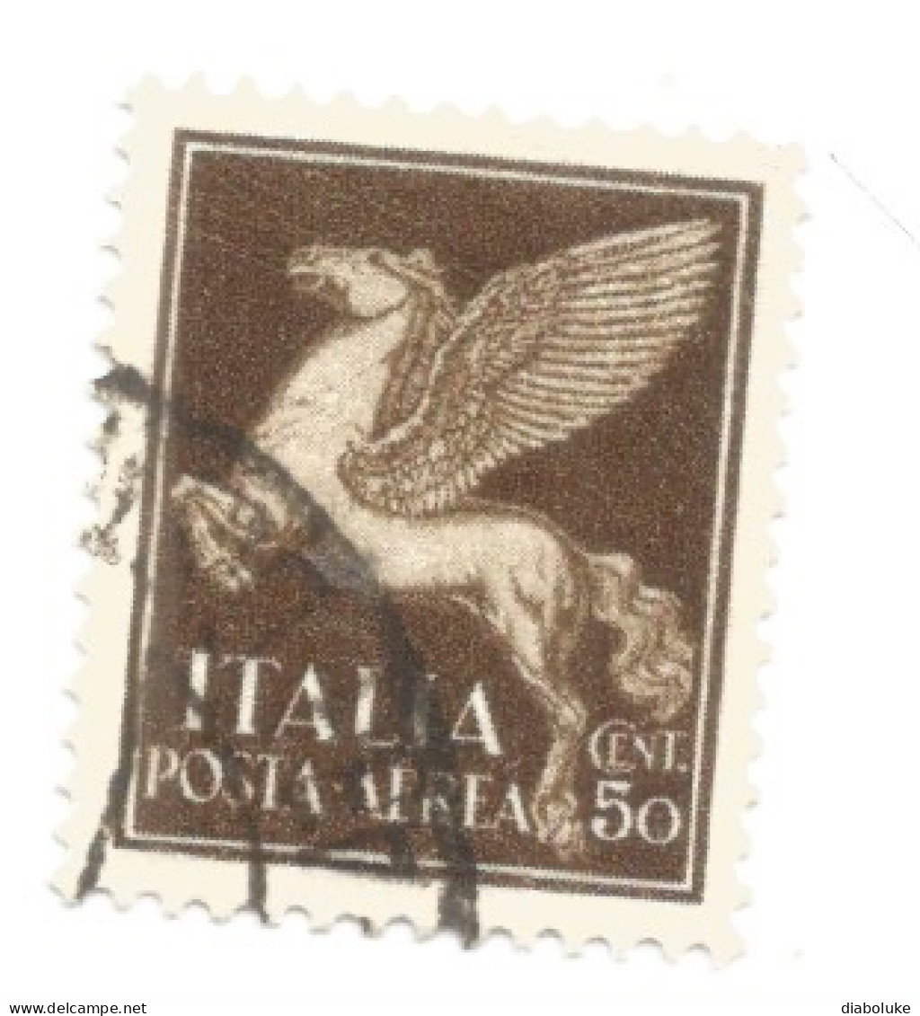 (REGNO D'ITALIA) 1930-1932, POSTA AEREA, SOGGETTI ALLEGORICI - 4 Francobolli Usati - Correo Aéreo