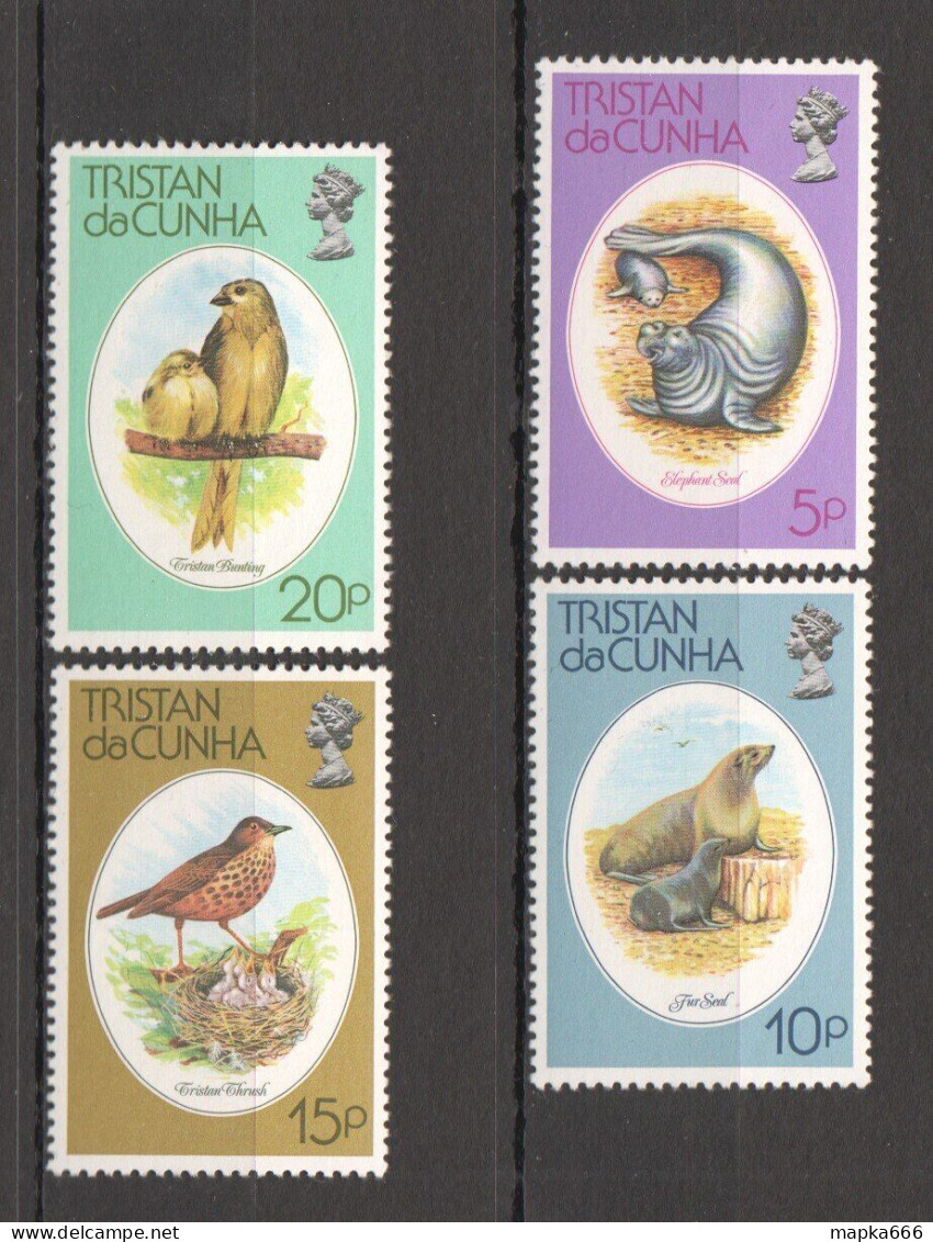 Ft128 1979 Tristan Da Cunha Birds Marine Life Seals Fauna #253-256 1Set Mnh - Sonstige & Ohne Zuordnung