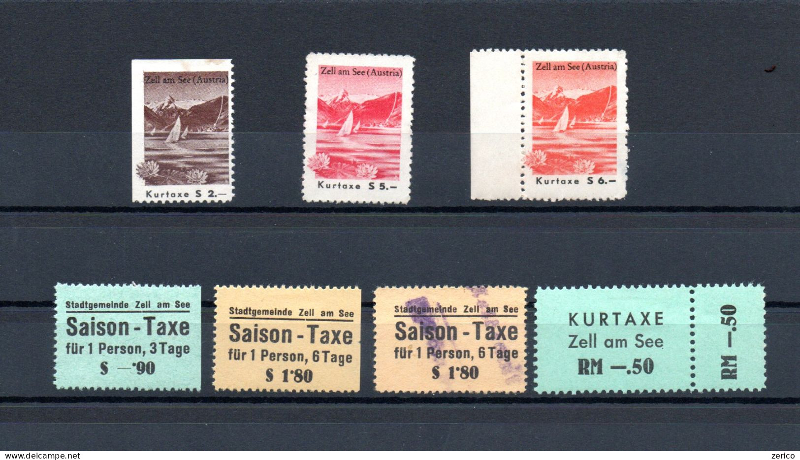 ZELL AM SEE Kurtaxe Saison Taxe - Revenue Stamps