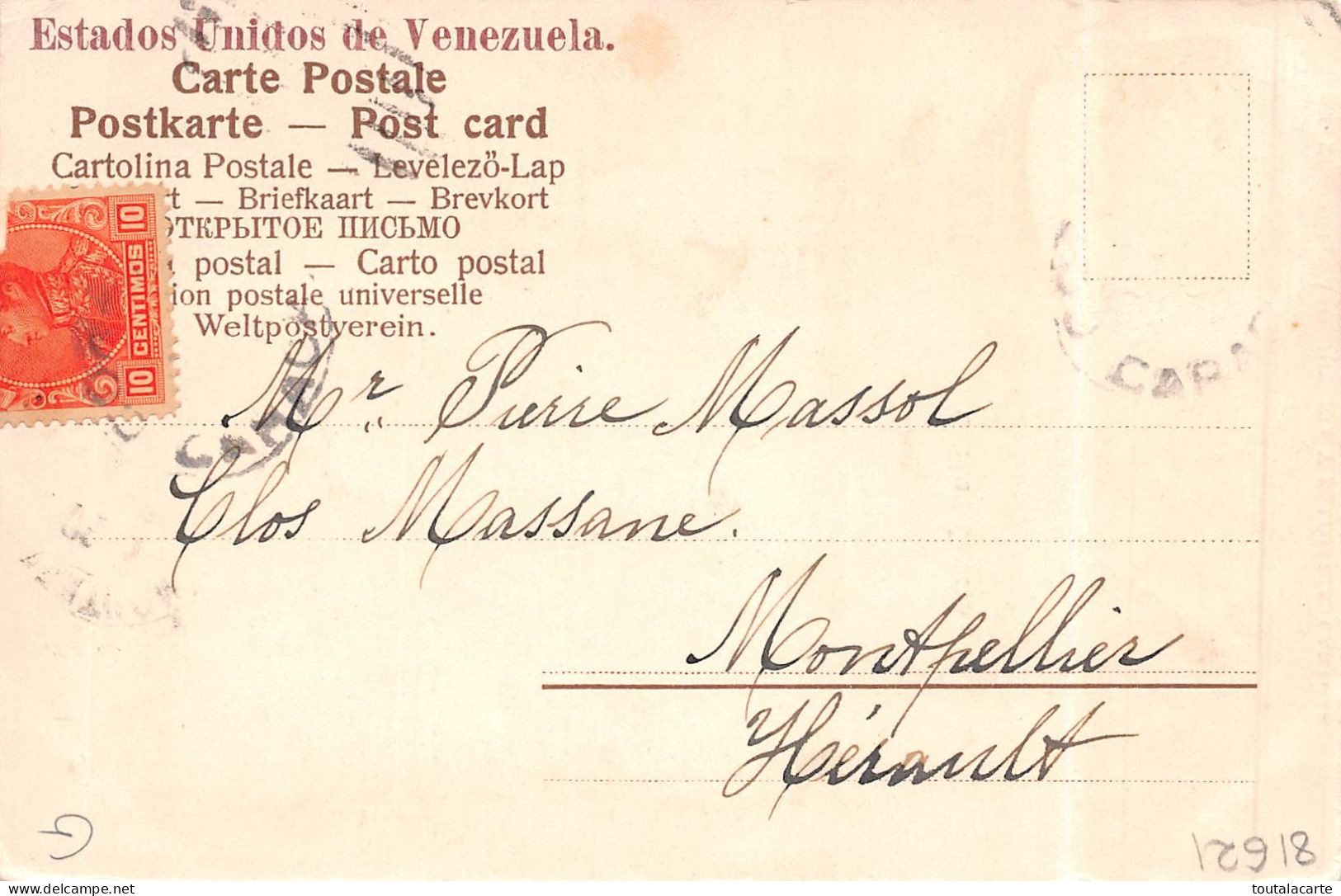 CPA  VENEZUELA  CATEDRAL CARACAS      1904 - Venezuela