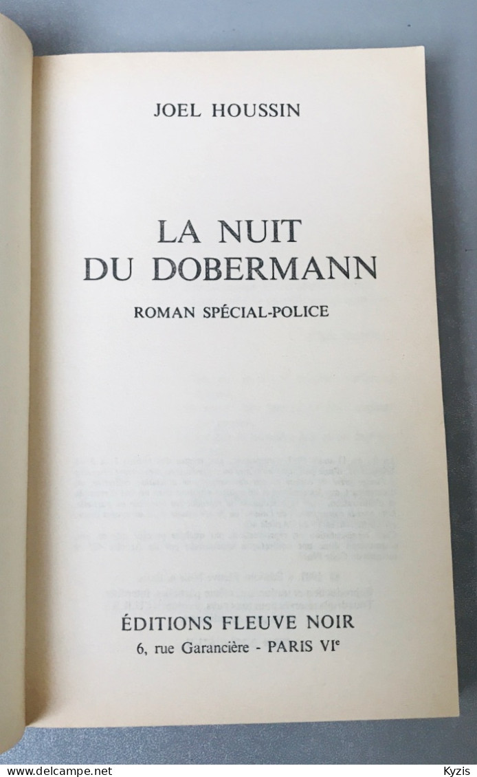 La Nuit Du Dobermann, JOEL HOUSSIN - Spécial Police - Fleuve Noir
