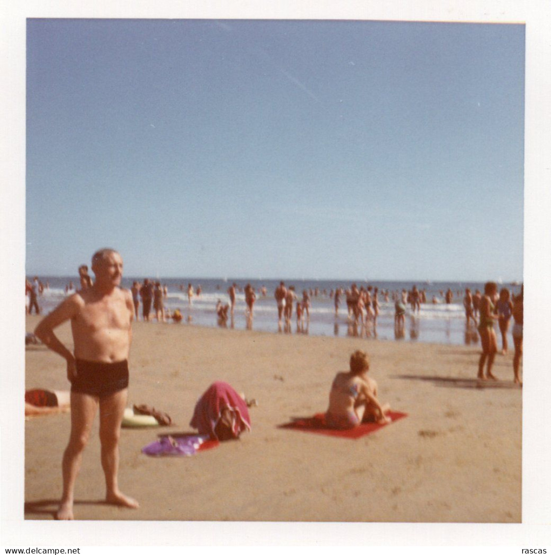 PHOTO ORIGINALE AL 2 - FORMAT 8.8 X 8.8 - VENDEE - LES SABLES D'OLONNE - 1969 - Places