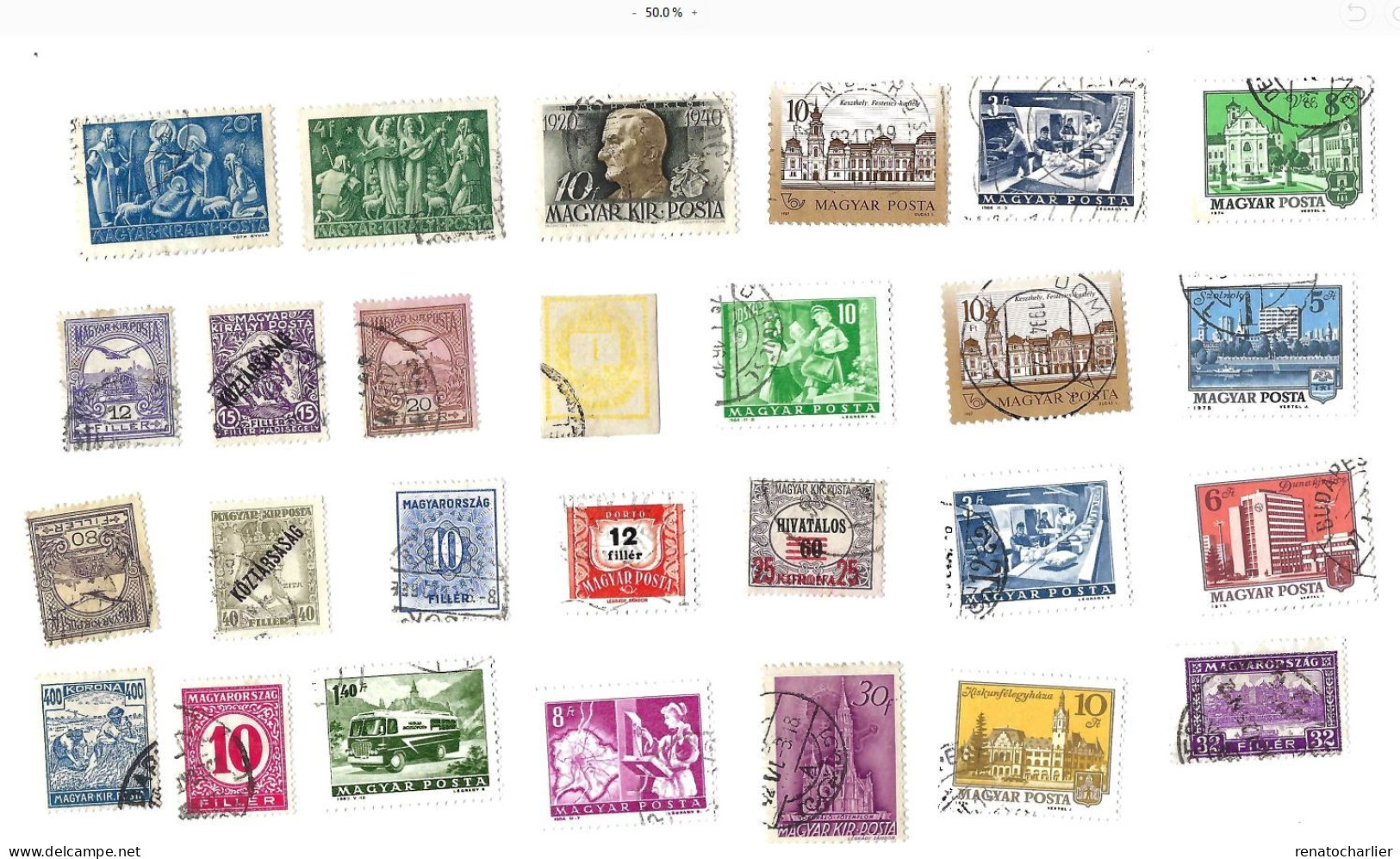 Collection De 105 Timbres  Oblitérés. - Collections