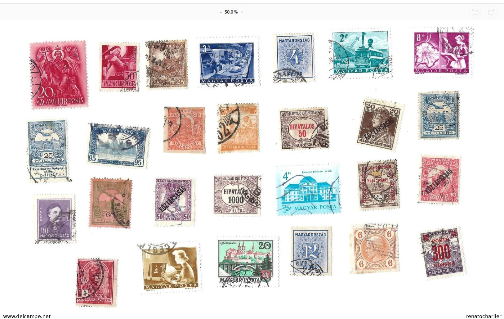 Collection De 105 Timbres  Oblitérés. - Collezioni