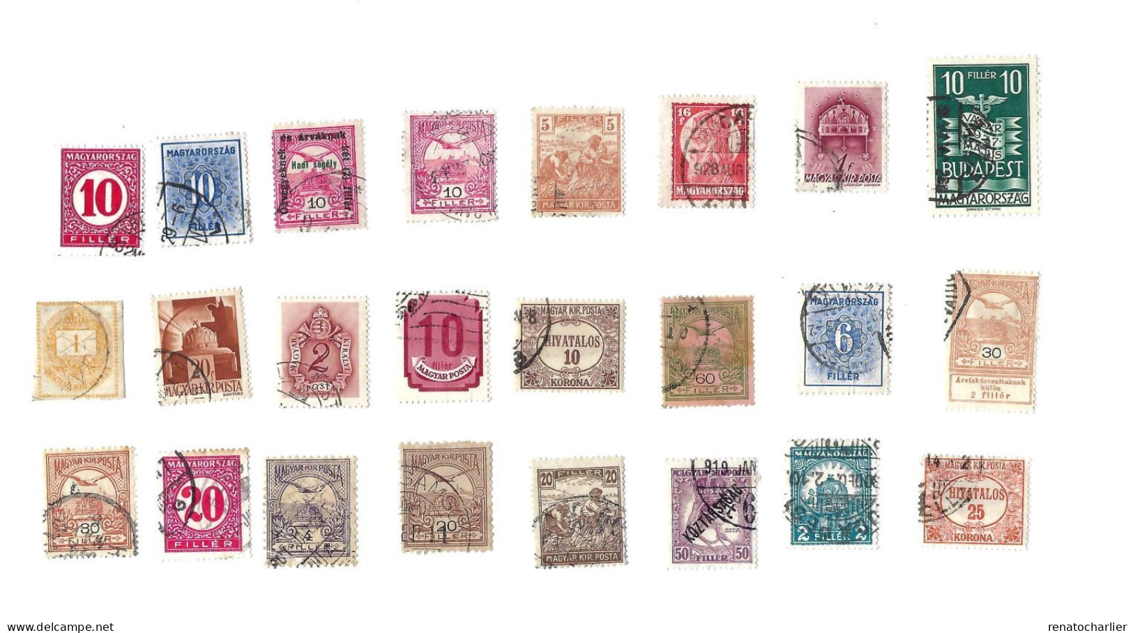 Collection De 105 Timbres  Oblitérés. - Verzamelingen