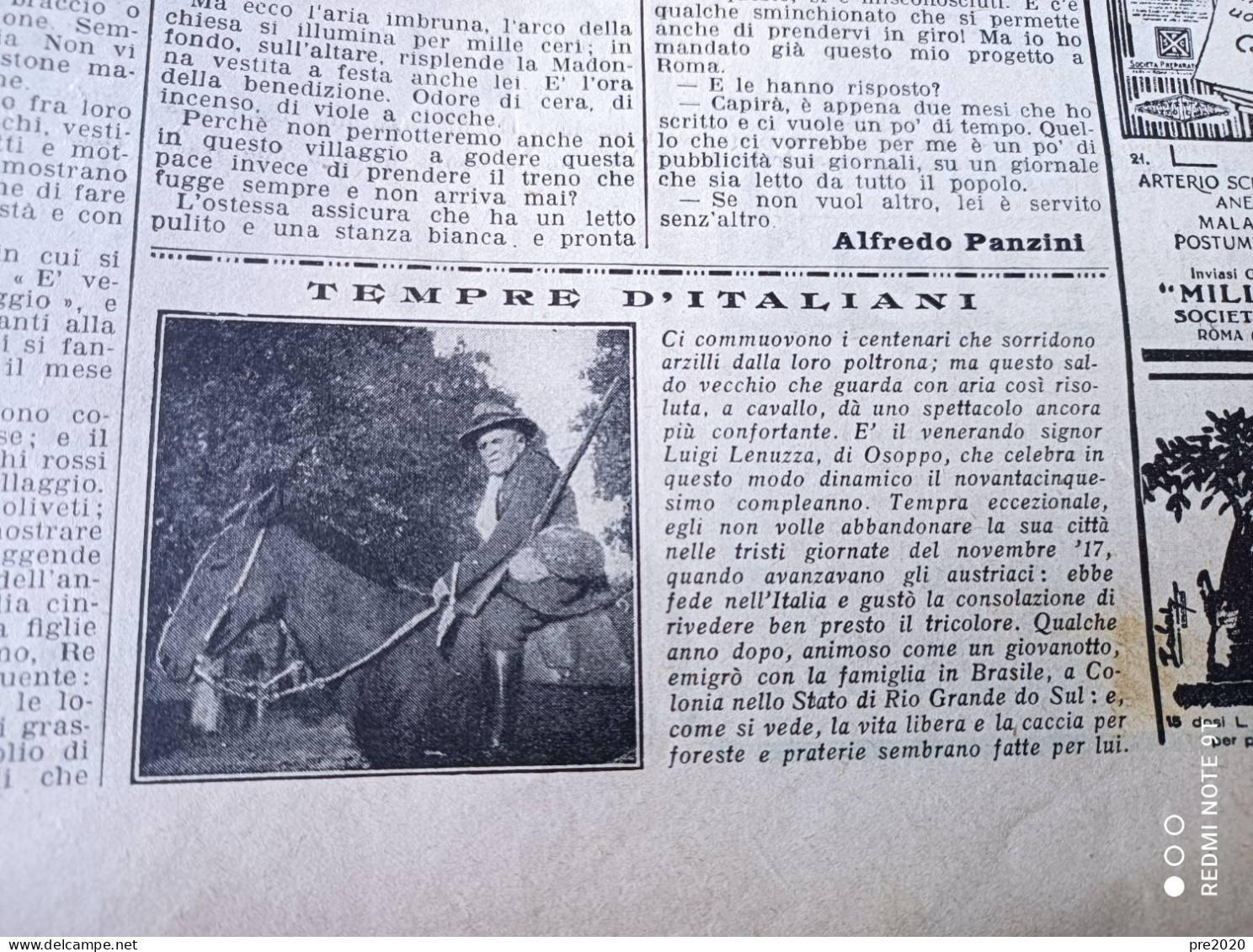 DOMENICA DEL CORRIERE 1930 PARABIAGO BUSSANA MUSSOLINI SANTA RITA DA CASCIA CHERASCO SANTENA OSOPPO