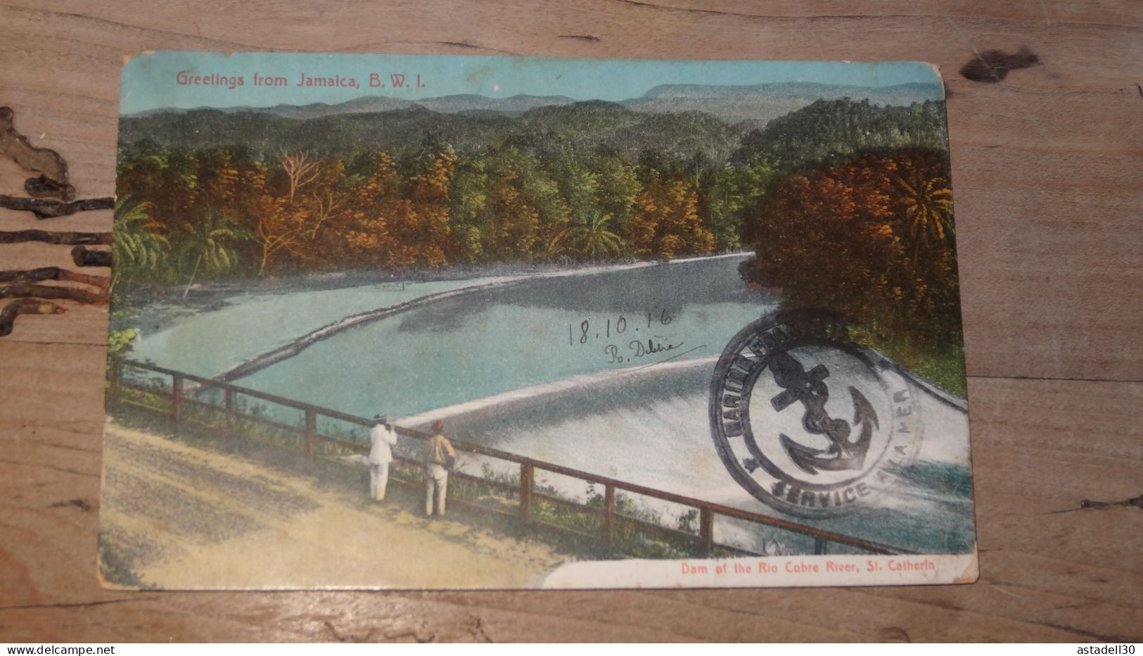 JAMAICA, Dam Of The Rio Cobre River, St Catherin, Marin Du MONTCALM - 1916  ............ 240424-18751 - Giamaica