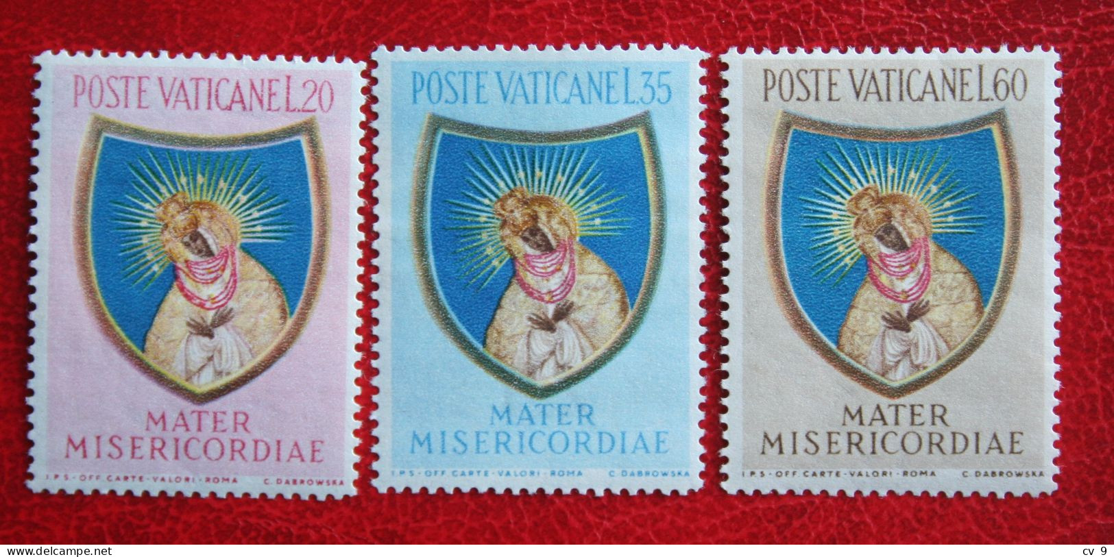 Anno Mariano Marian Year Mother Of Mercy 1954 Mi 227-229 Yv 207-209 Ongebruikt / MH * VATICANO VATICAN VATICAAN - Nuevos
