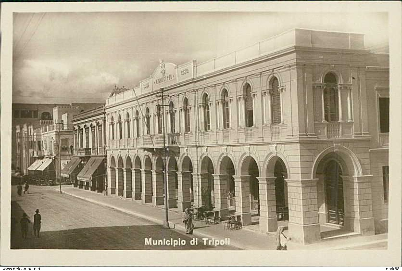 LIBYA / LIBIA - TRIPOLI - MUNICIPIO - CARTOLINA FOTOGRAFICA / RPPC POSTCARD - 1920s (12560) - Libye