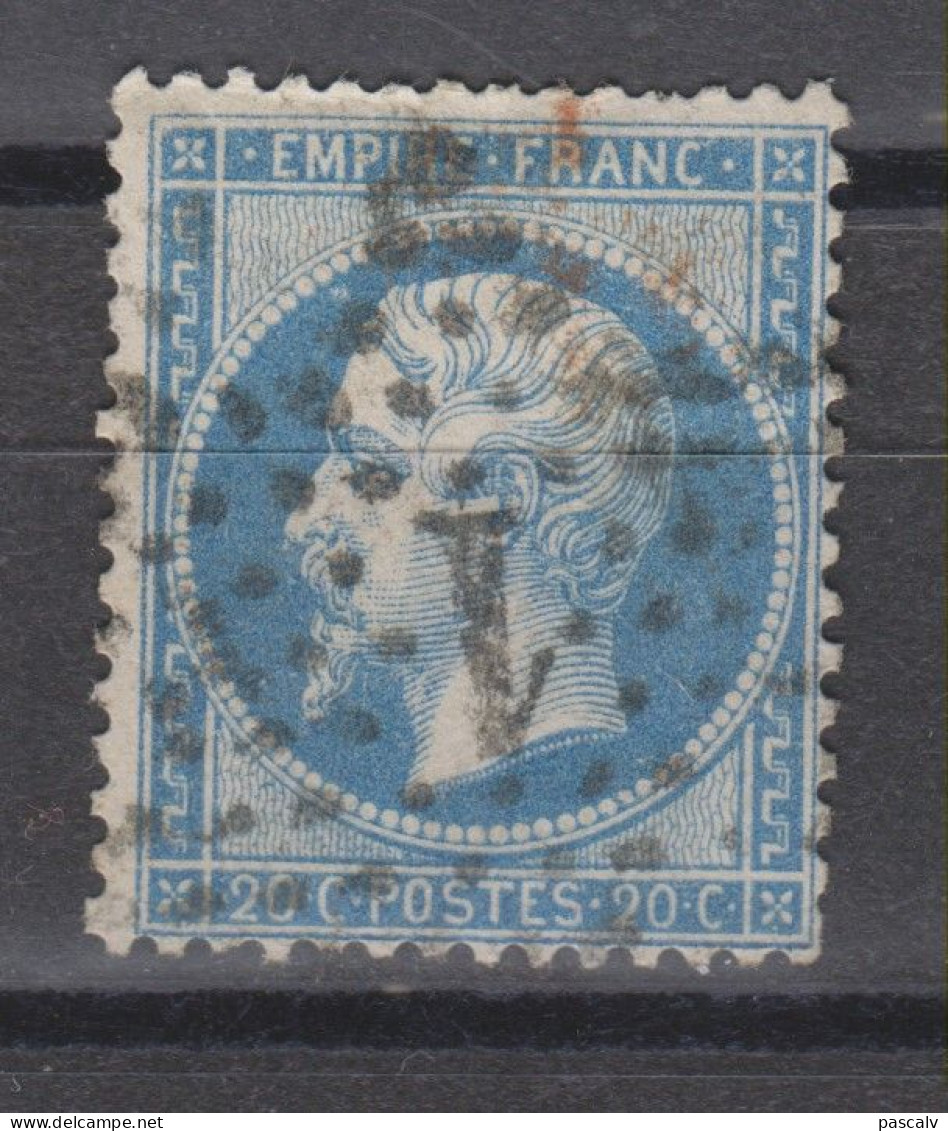 Yvert 22 Oblitération étoile De Paris 1 - 1862 Napoléon III