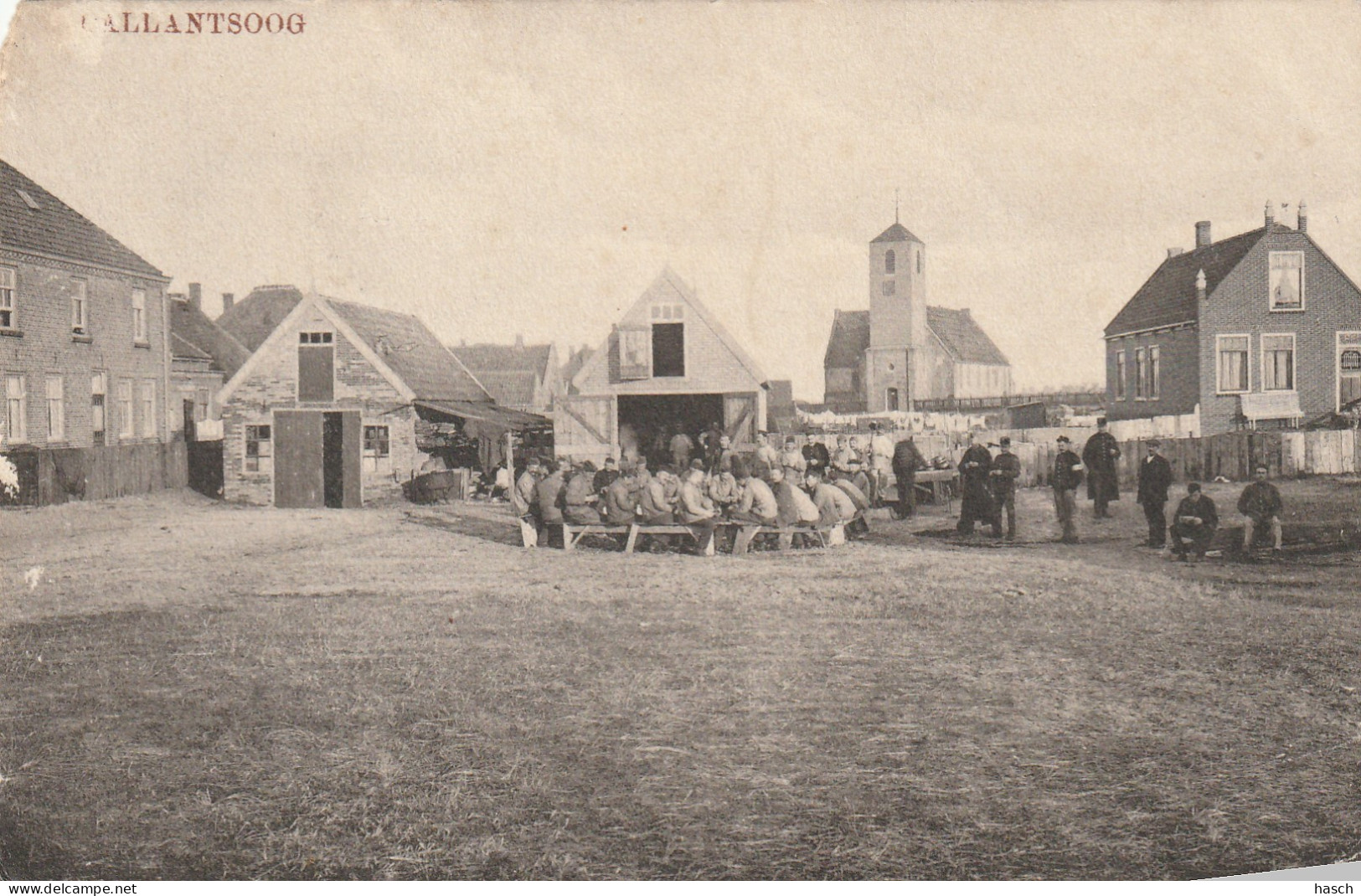 4933 14 Callantsoog, (Militair 1916.) (Wat Beschadigingen Linkerkant, Rechtsonder Een Klein Vouwtje)  - Autres & Non Classés