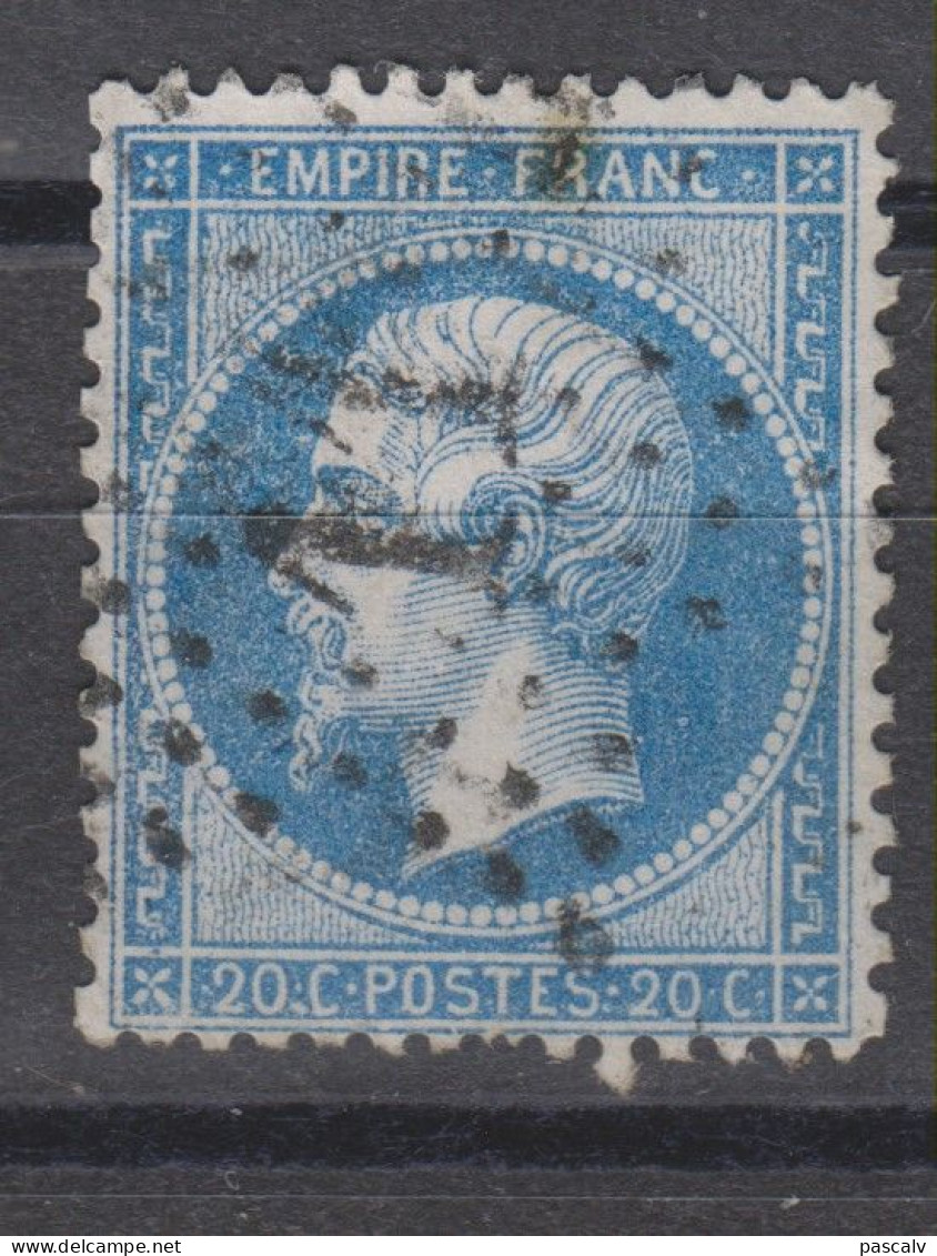 Yvert 22 Oblitération étoile De Paris 11 - 1862 Napoléon III.