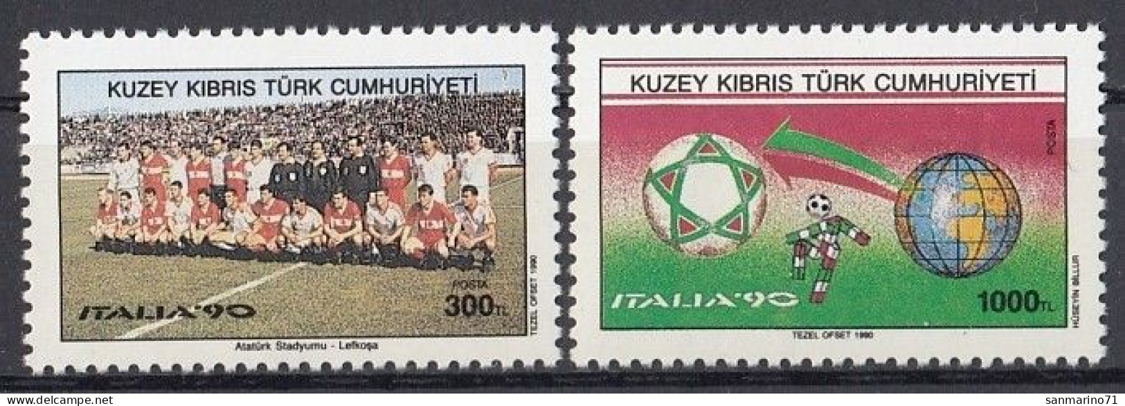 CYPRUS TURKEY 279-280,unused - 1990 – Italy