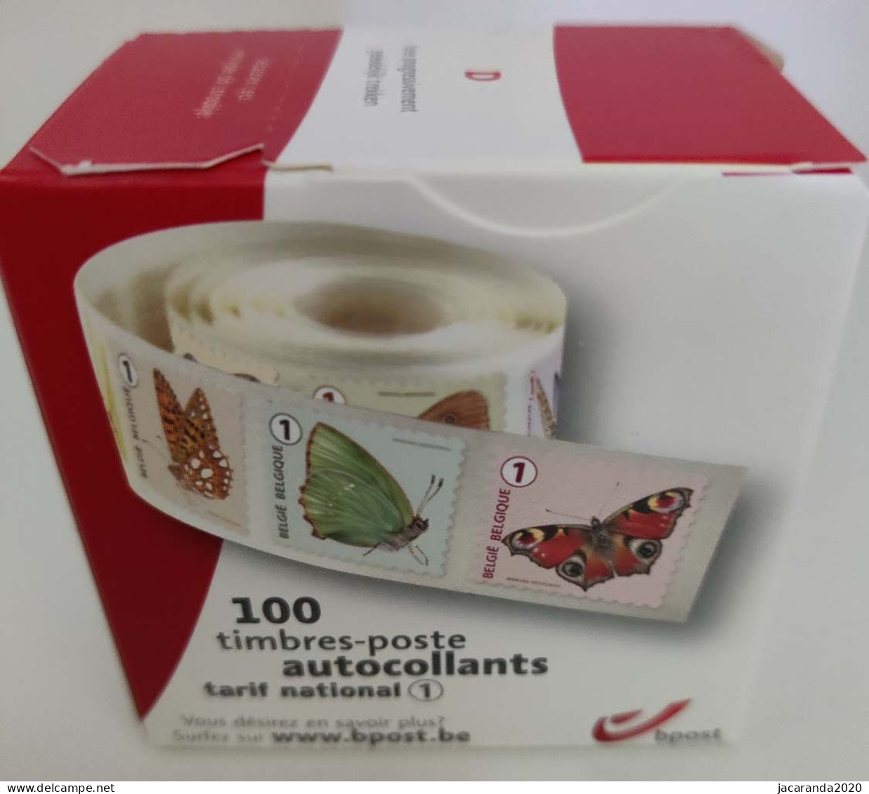 België R119 - Vlinders - Marijke Meersman - (4452/61) - 2014 - Volledig Doosje Van 100 Zegels - Ongeopend - Rouleaux