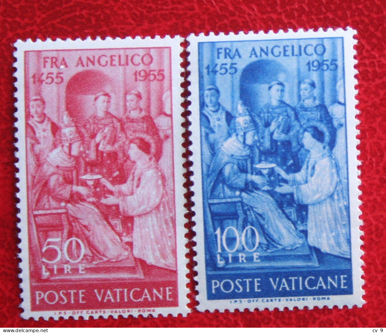 500th Death Anniv Of Fra Angelico 1955 Mi 233-234 Yv 213-214 Ongebruikt / MH * VATICANO VATICAN VATICAAN - Nuevos