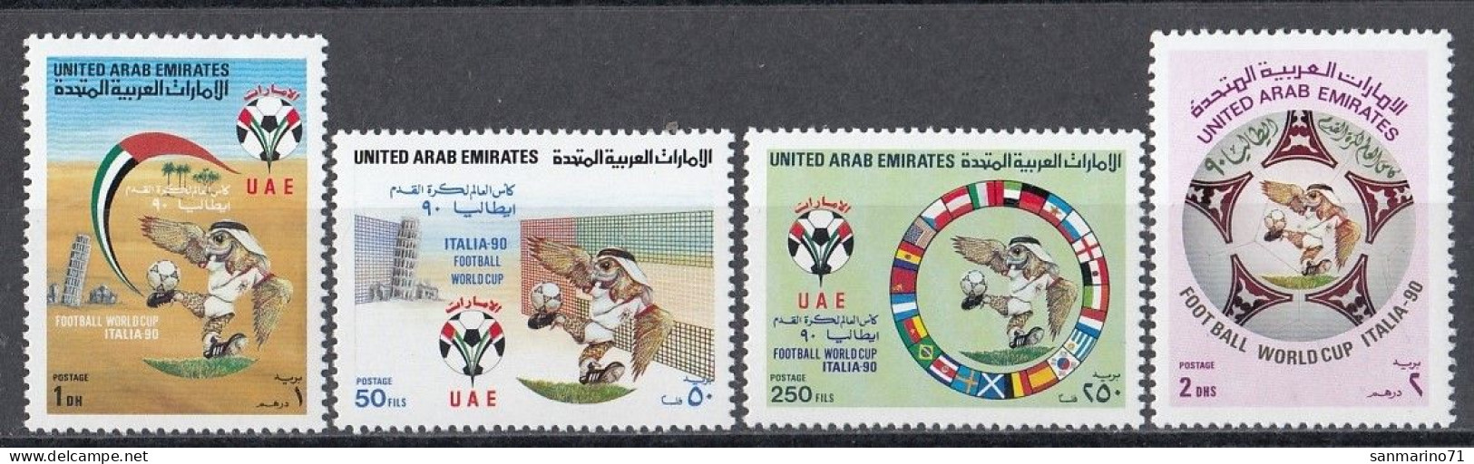 UNITED ARAB EMIRATES 299-302,unused - 1990 – Italien