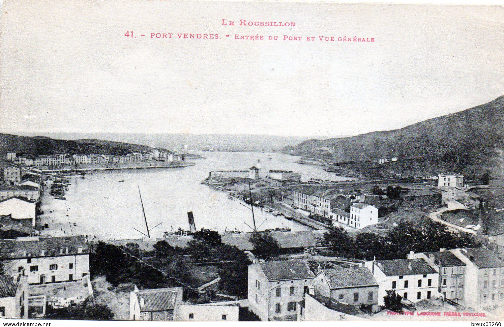 CP - PORT VENDRES -  Entrée Du Port - - Port Vendres