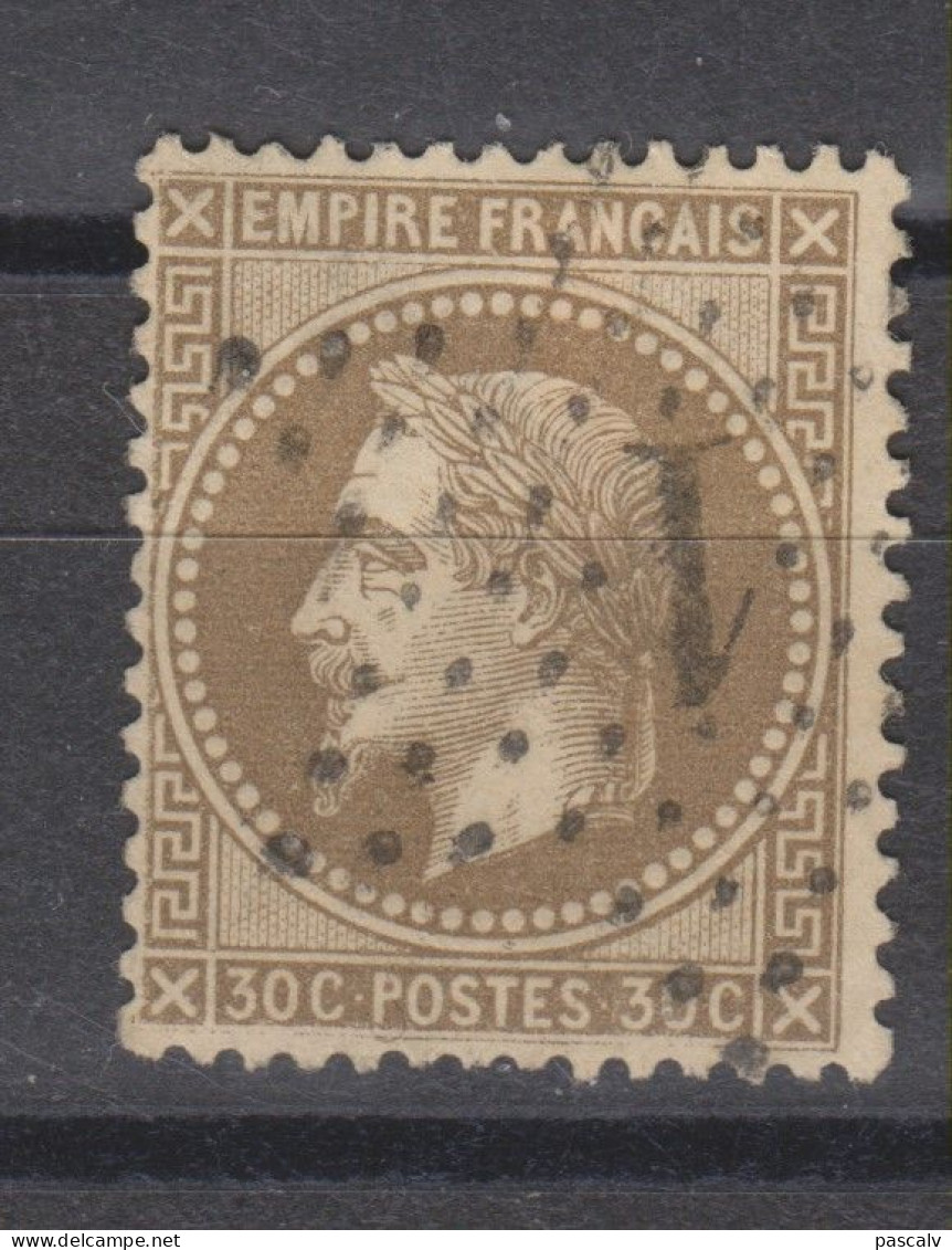 Yvert 30 Oblitération étoile De Paris 1 - 1863-1870 Napoléon III Lauré