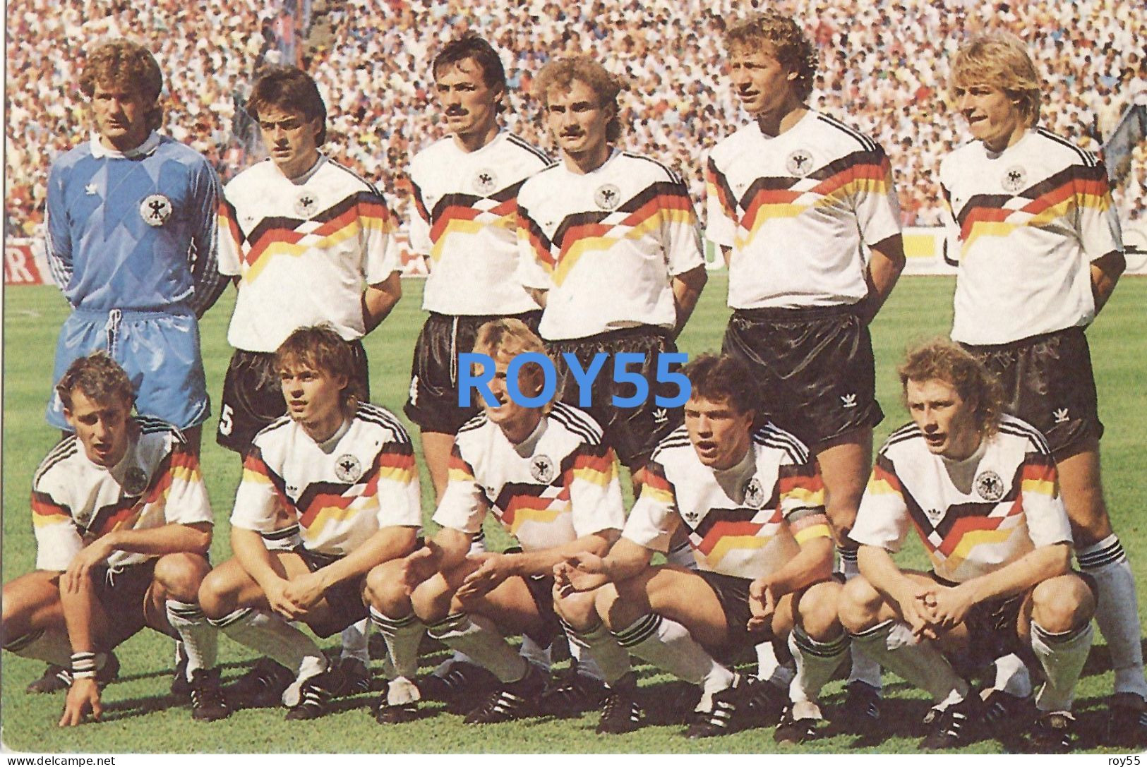 Football Calcio Germania Campione Del Mondo Cartolina Ufficiale Italia 90 Foto Squadra Germania (v.retro) - Fussball