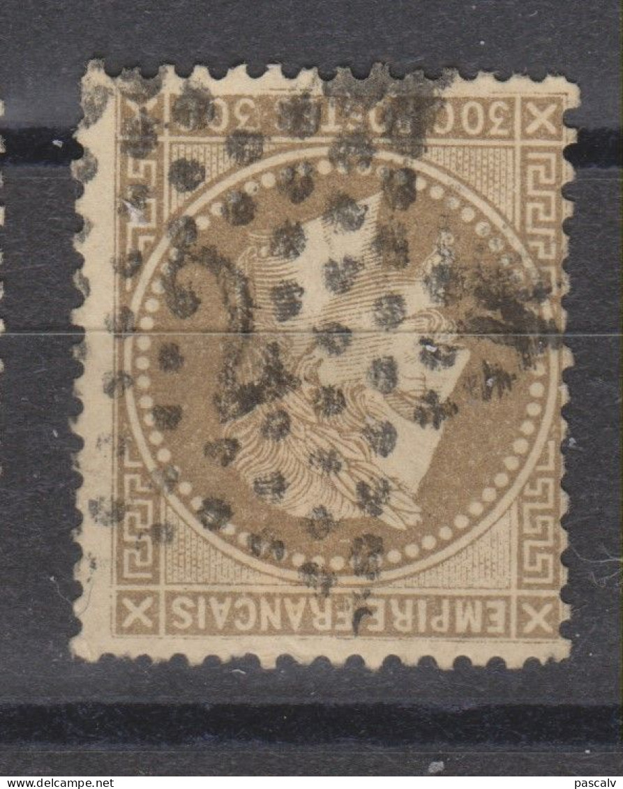 Yvert 30 Oblitération étoile De Paris 2 - 1863-1870 Napoleon III With Laurels