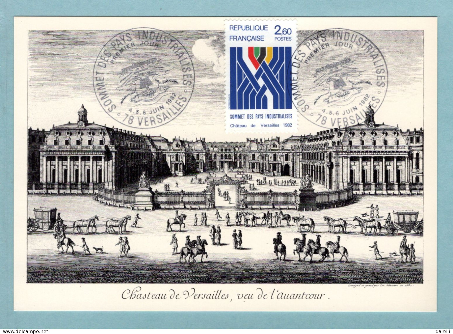 Carte Maximum 1982 - Sommet Des Pays Industrialisés - YT 2214 - 78 Versailles - 1980-1989