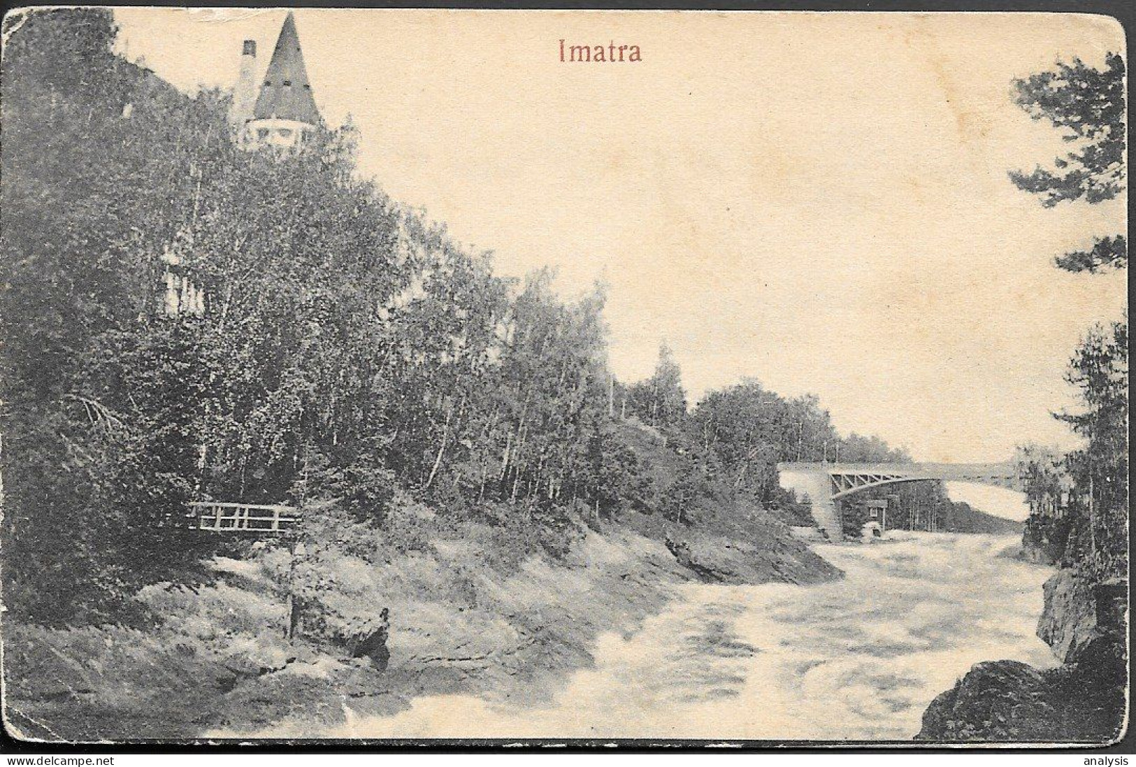 Finland Imatra View River Bridge Old PPC 1910s - Finlande