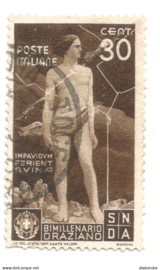 (REGNO D'ITALIA) 1936, BIMILLENARIO ORAZIANO - 4 Francobolli Usati - Usados