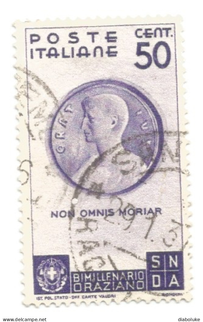 (REGNO D'ITALIA) 1936, BIMILLENARIO ORAZIANO - 4 Francobolli Usati - Used