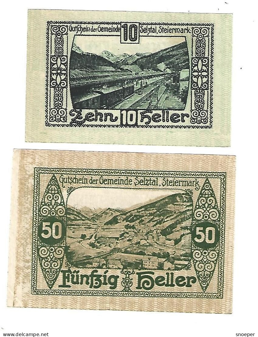 **notgeld   Austria Selztal  Serie Compleet 991b  Cat Val 2 Euro - Oesterreich