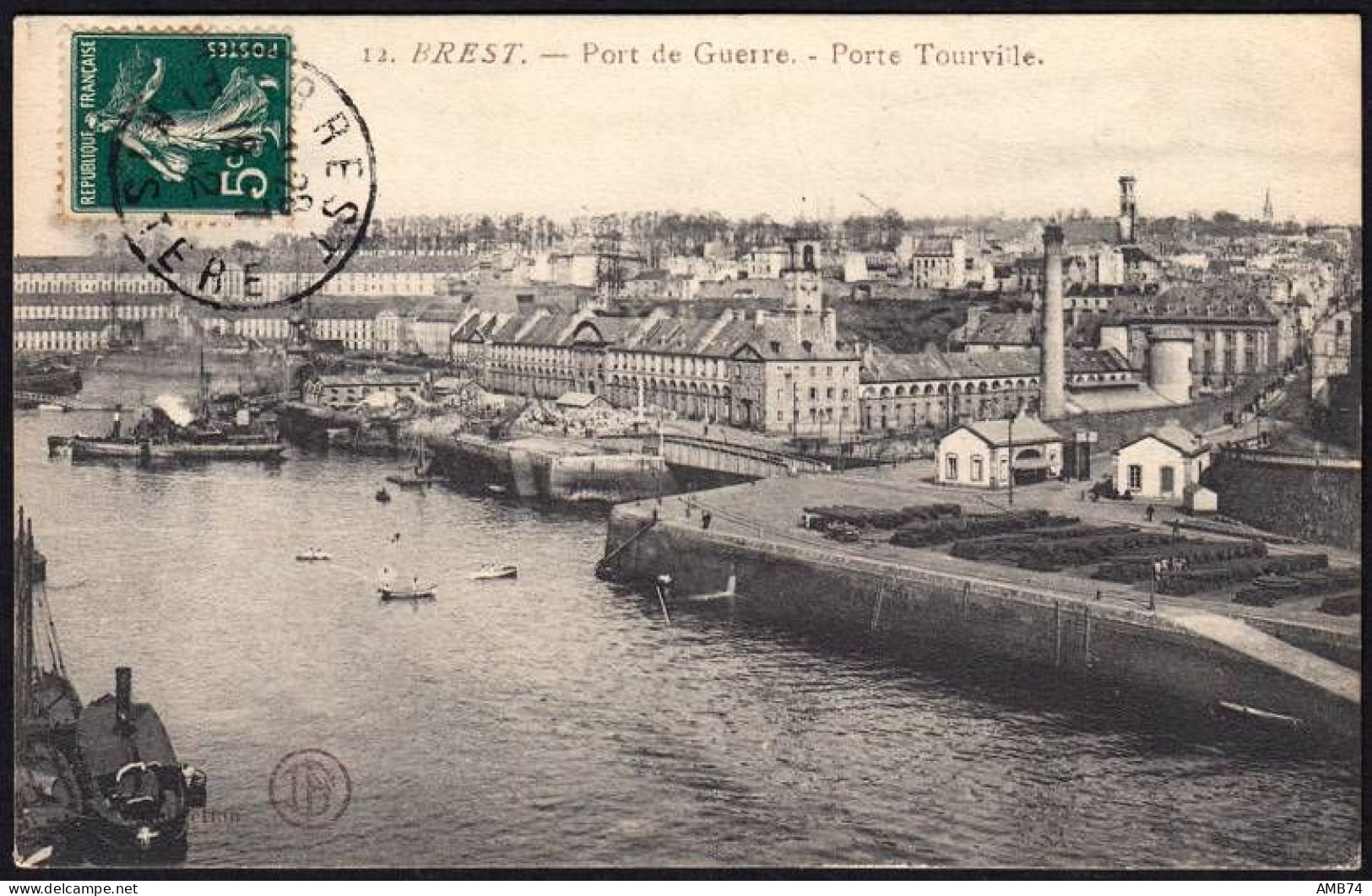 29-0012 - Carte Postale FINISTERE (29) - BREST - Port De Guerre - Porte Trouville - Brest