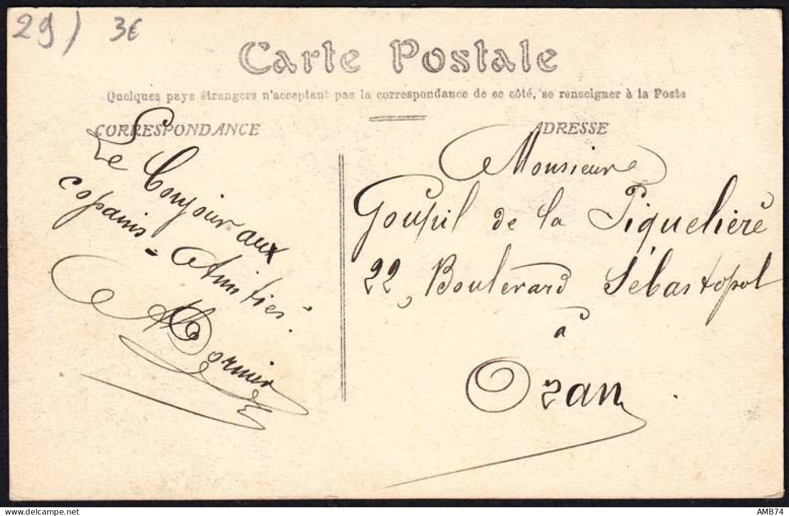 29-0012 - Carte Postale FINISTERE (29) - BREST - Port De Guerre - Porte Trouville - Brest
