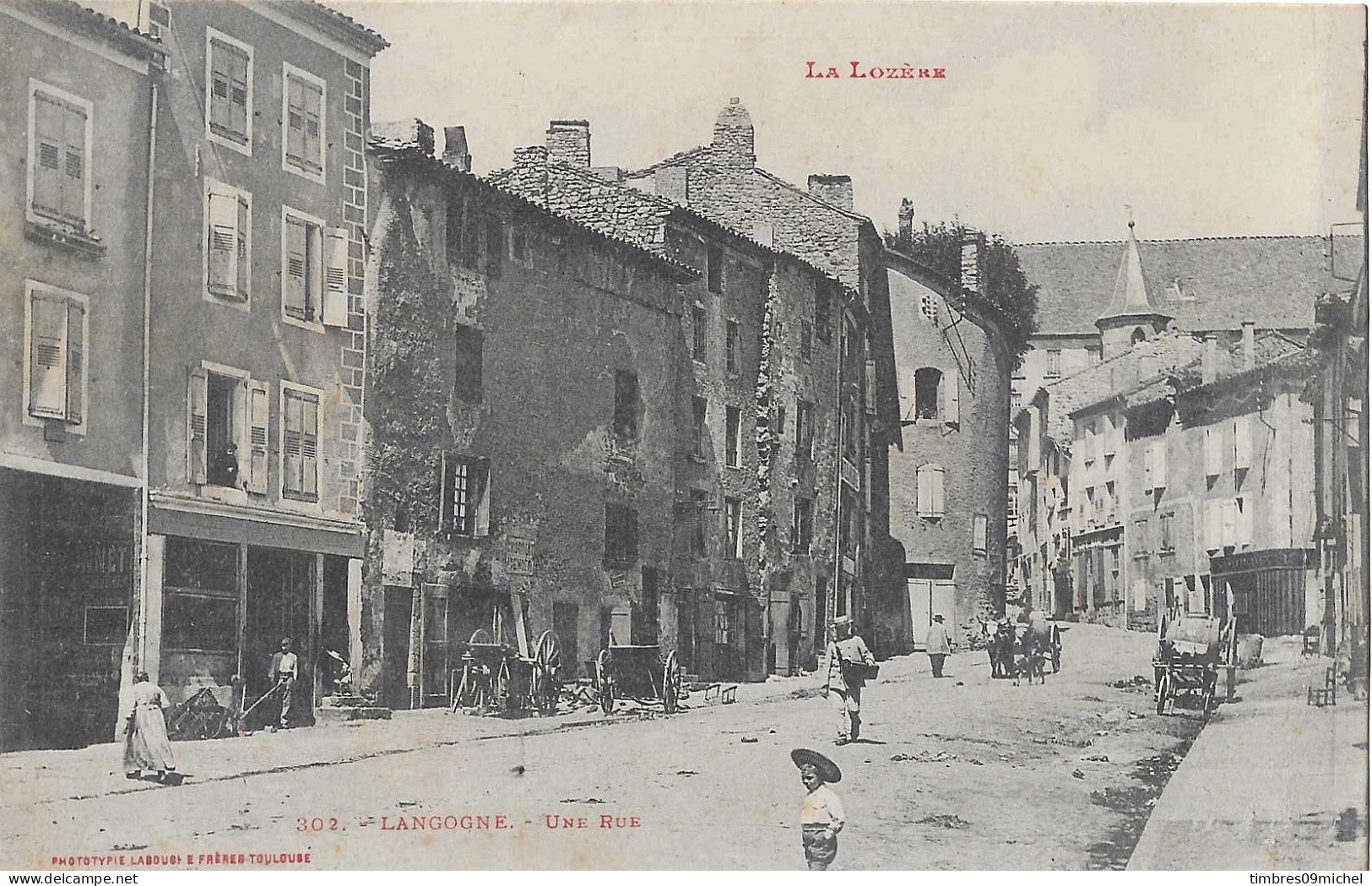 CPA  Langogne Une Rue - Langogne