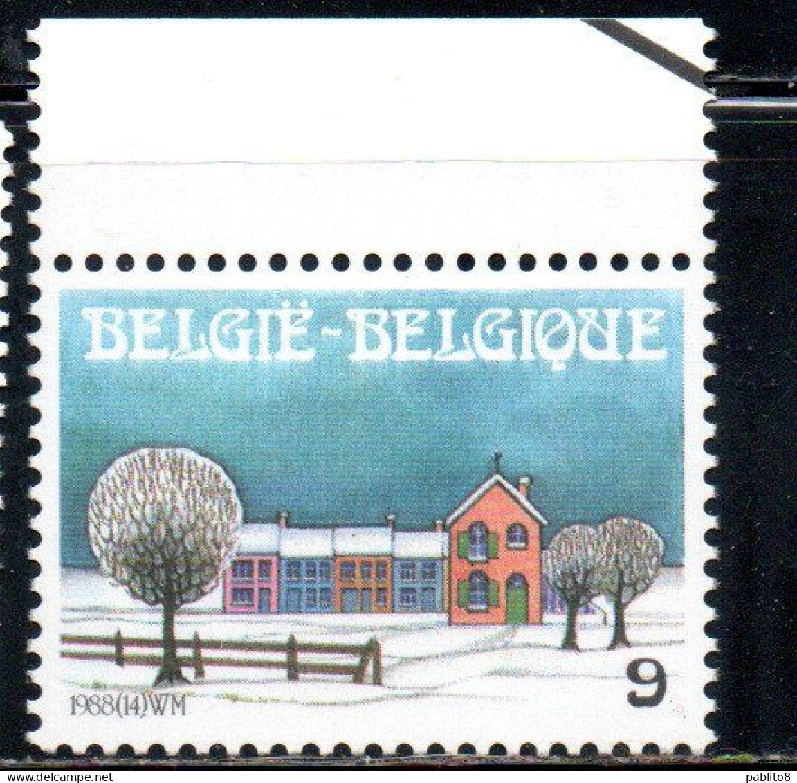 BELGIQUE BELGIE BELGIO BELGIUM 1988 CHRISTMAS NOEL NATALE WEIHNACHTEN NAVIDAD 9fr MNH - Ongebruikt