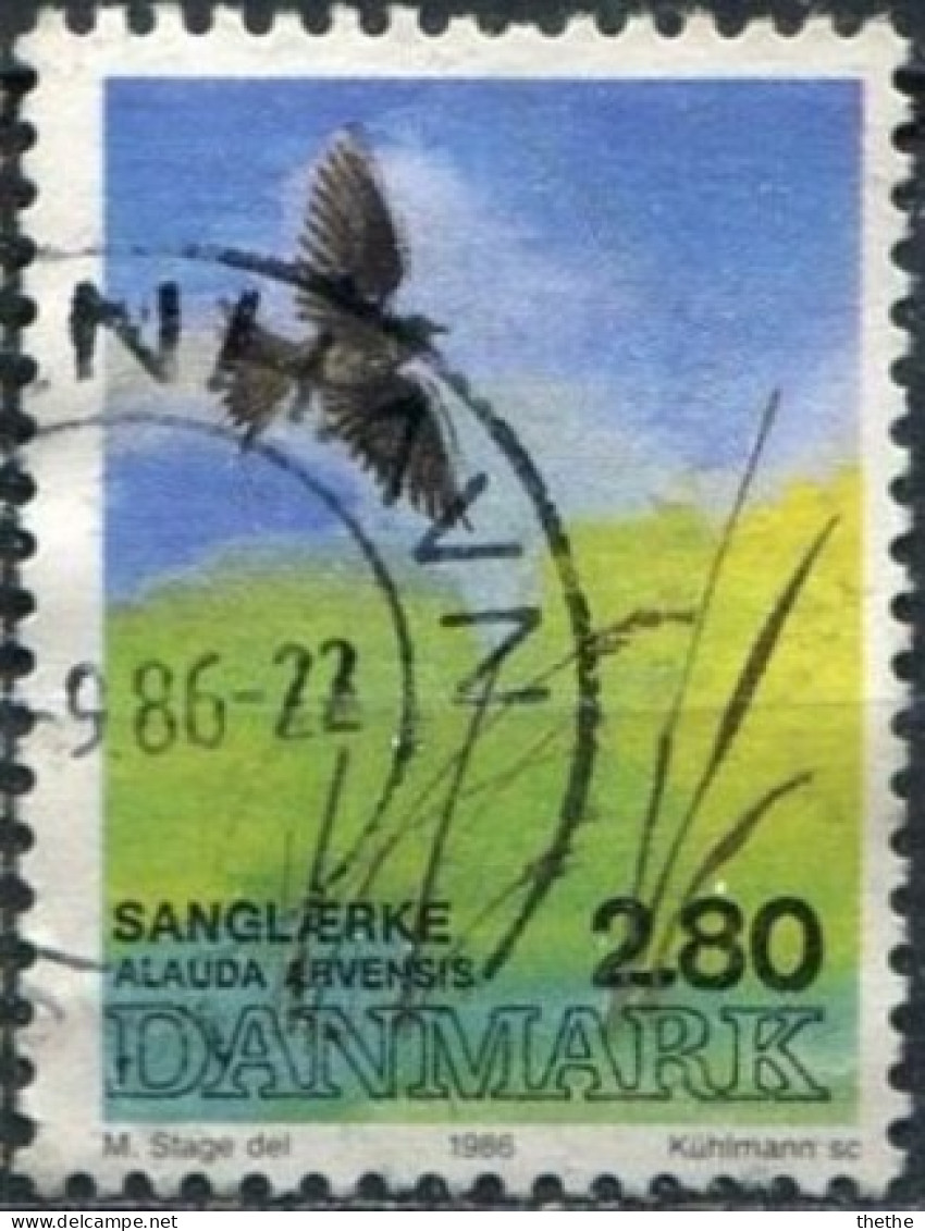 DANEMARK - Alouette Des Champs (Alauda Arvensis) - Used Stamps