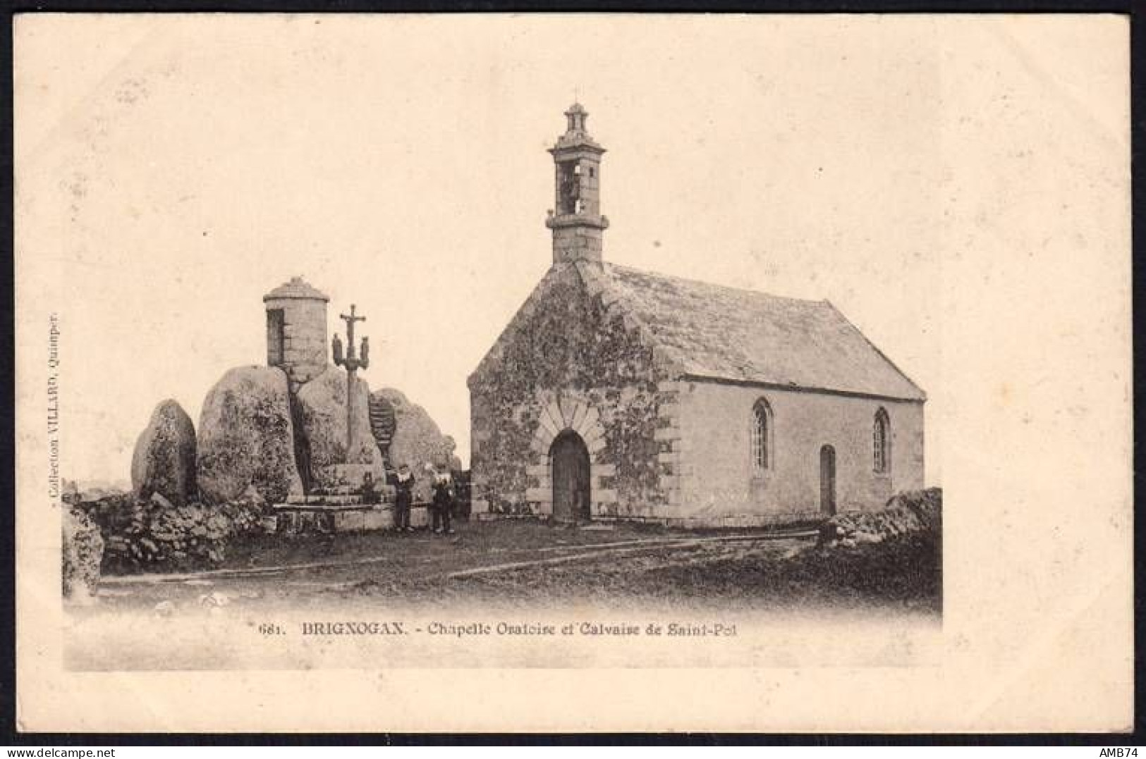 29-0013 - Carte Postale FINISTERE (29) - BRIGNOGAN - Chapelle Oratoire Et Calvaire De Saint Pol - Brignogan-Plage