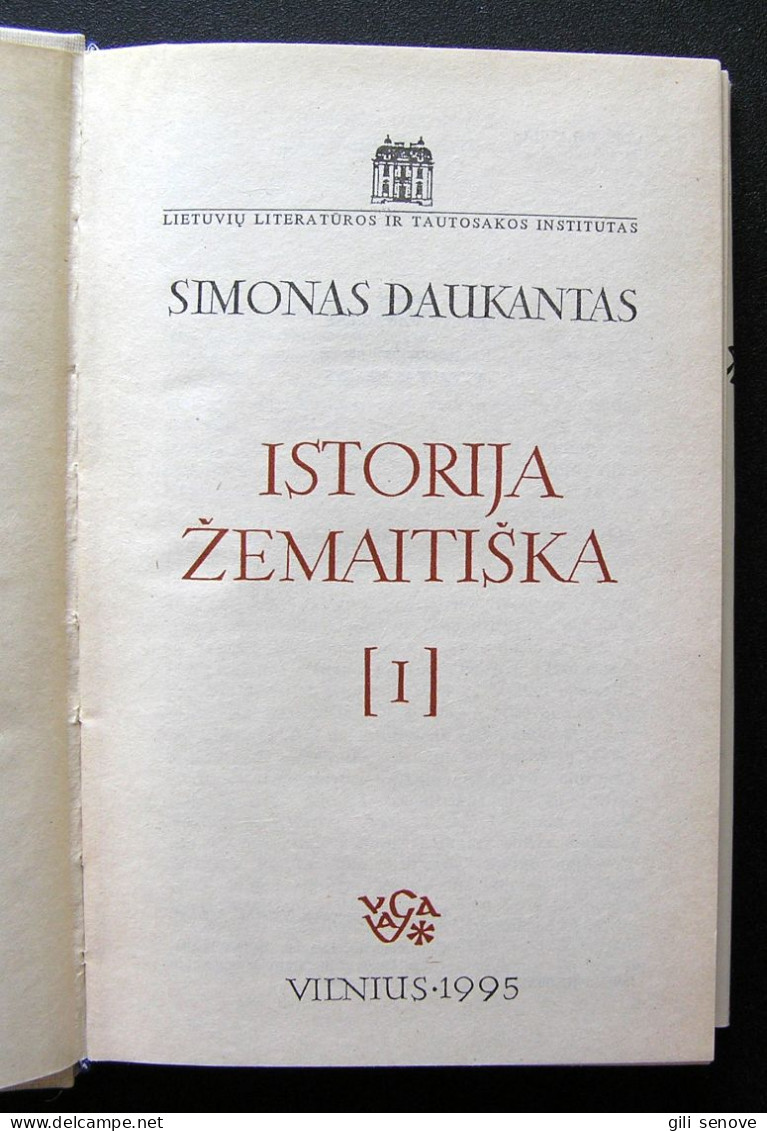 Lithuanian Book / Istorija žemaitiška I Tomas By Daukantas 1995 - Culture