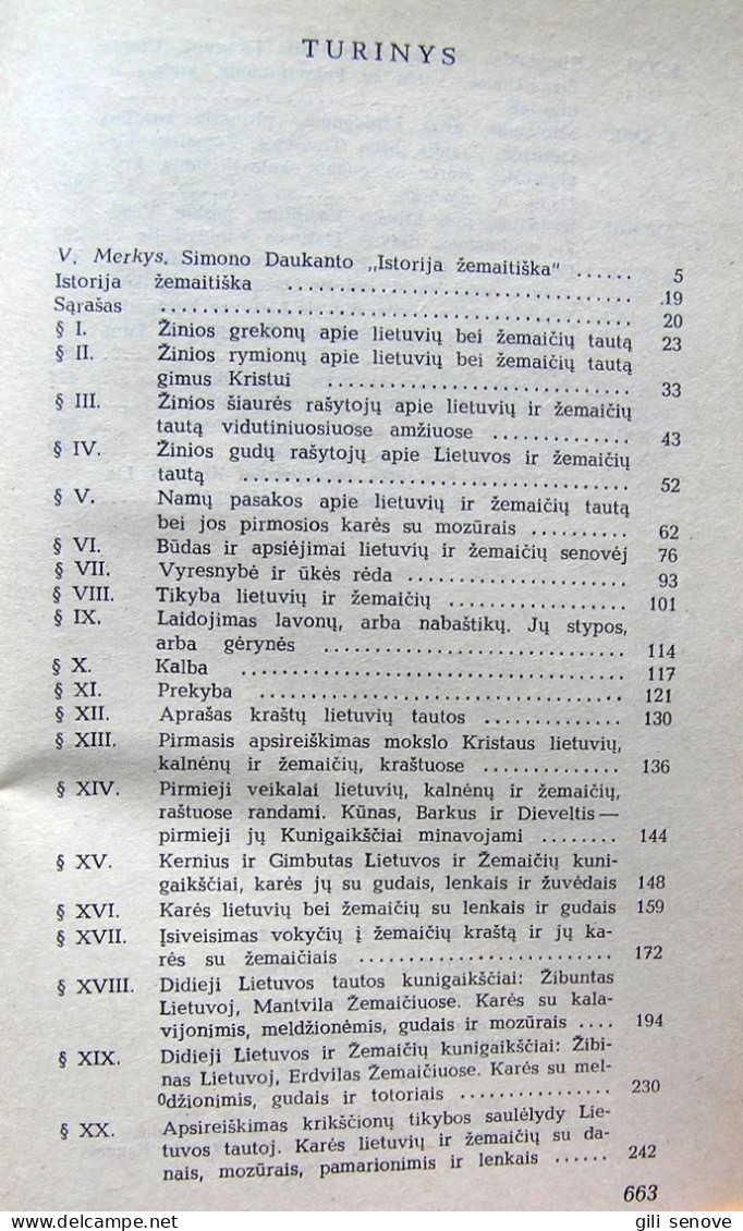 Lithuanian Book / Istorija žemaitiška I Tomas By Daukantas 1995 - Culture
