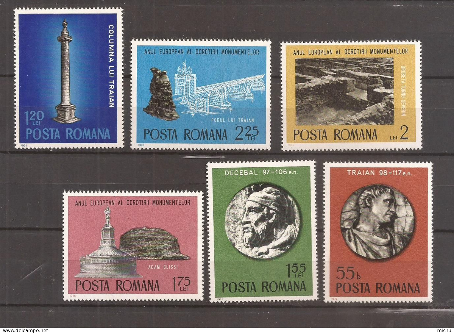 Romania - 1975 - Anul European Al Ocrotirii Monumentelor, Serie, Nestampilat - Sonstige & Ohne Zuordnung