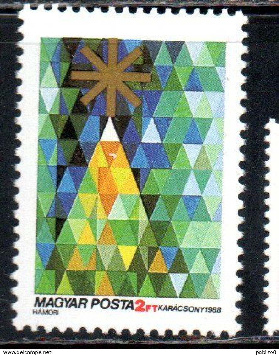 HUNGARY UNGHERIA MAGYAR 1988 CHRISTMAS NATALE NOEL WEIHNACHTEN NAVIDAD 2f MNH - Ongebruikt